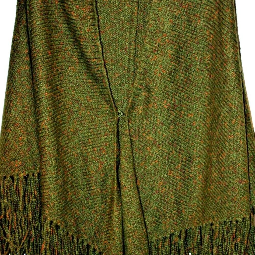 Chico's Green Cape, Ruana, Poncho, Wrap